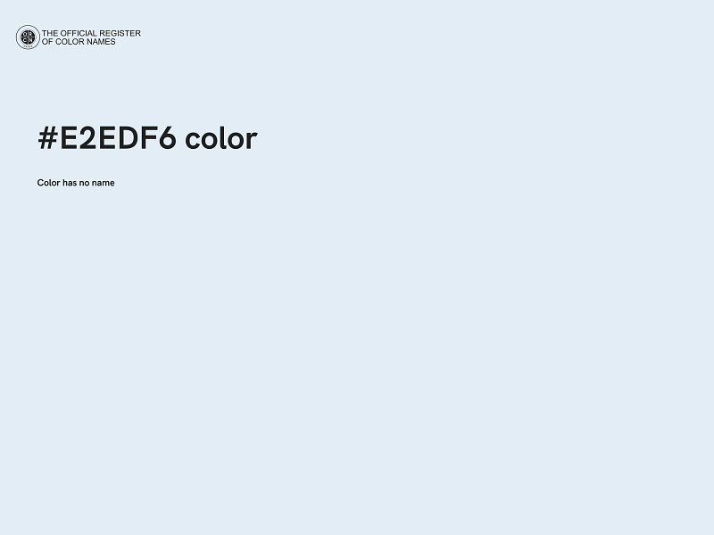 #E2EDF6 color image