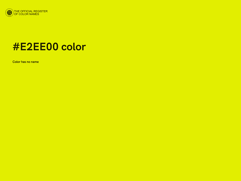 #E2EE00 color image