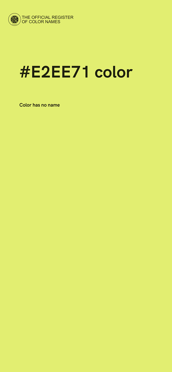 #E2EE71 color image
