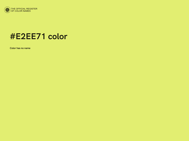 #E2EE71 color image