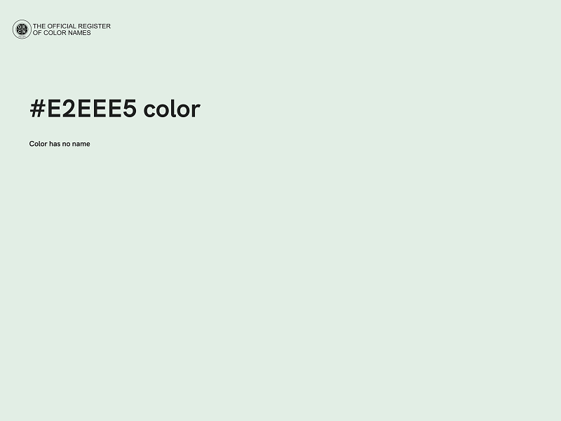 #E2EEE5 color image