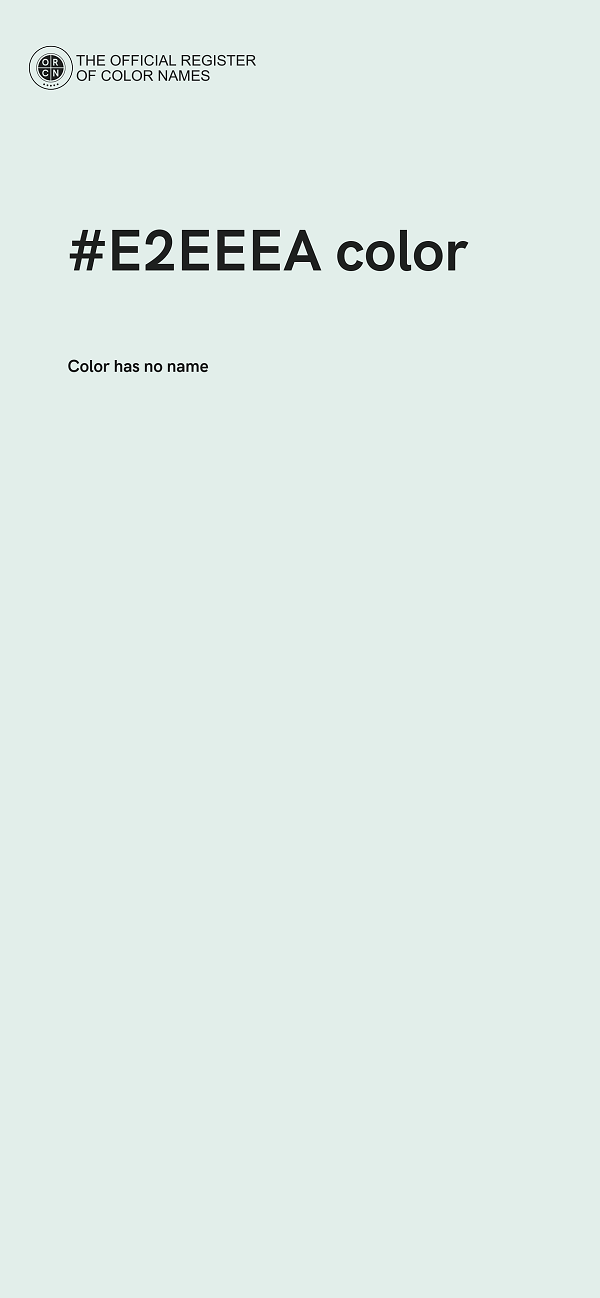 #E2EEEA color image