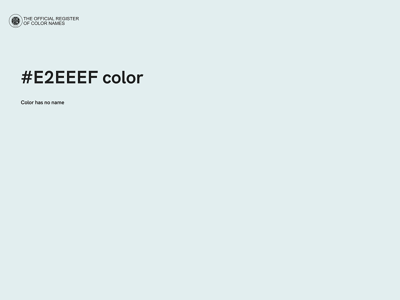 #E2EEEF color image