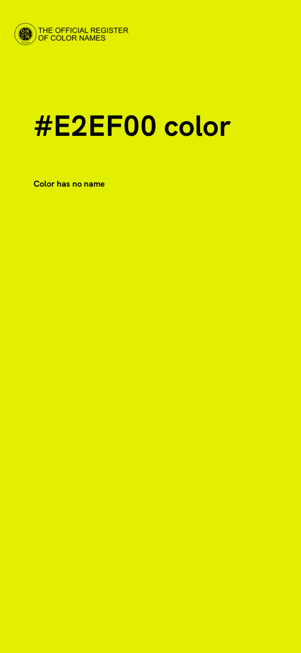 #E2EF00 color image