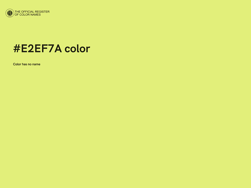 #E2EF7A color image