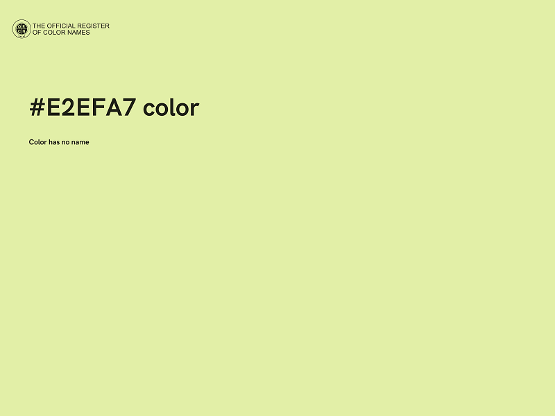 #E2EFA7 color image