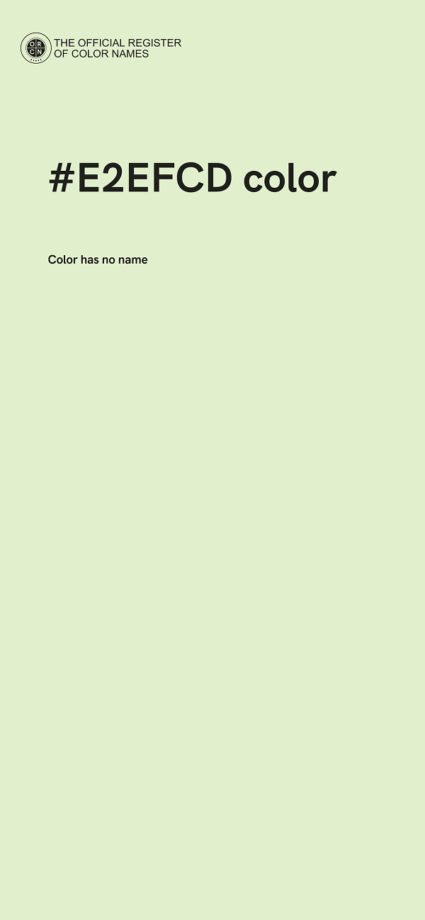 #E2EFCD color image