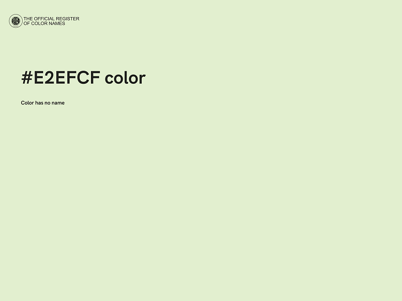 #E2EFCF color image