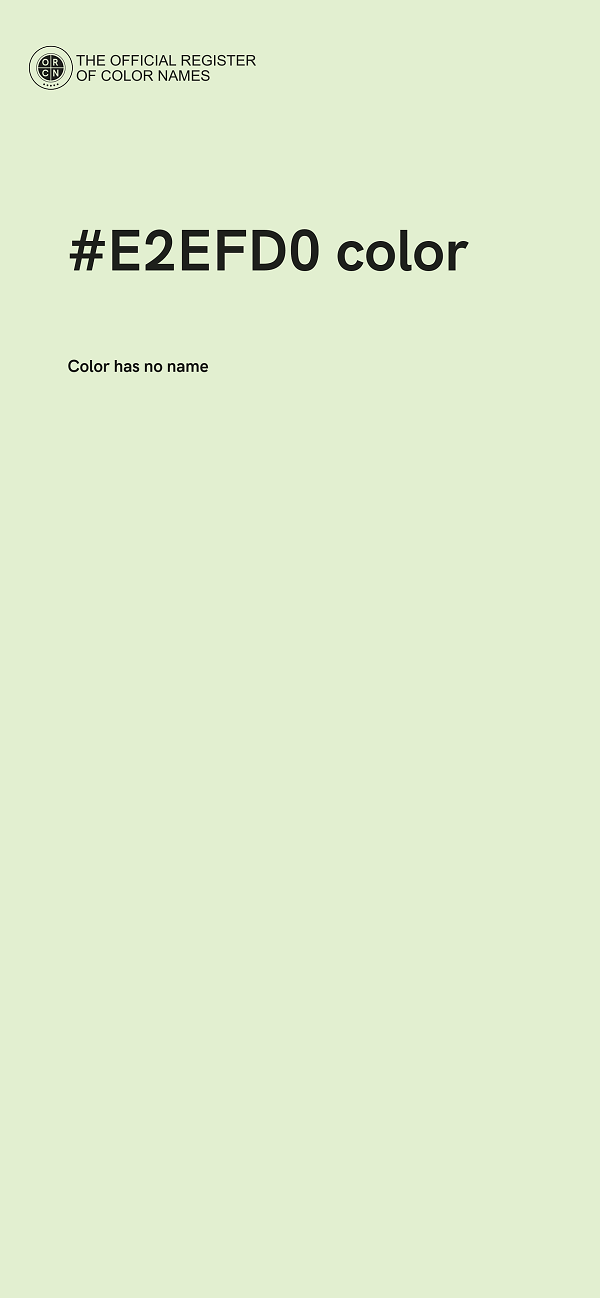 #E2EFD0 color image