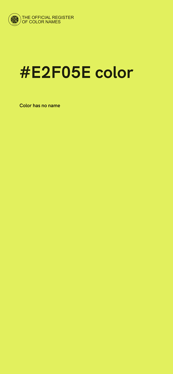 #E2F05E color image
