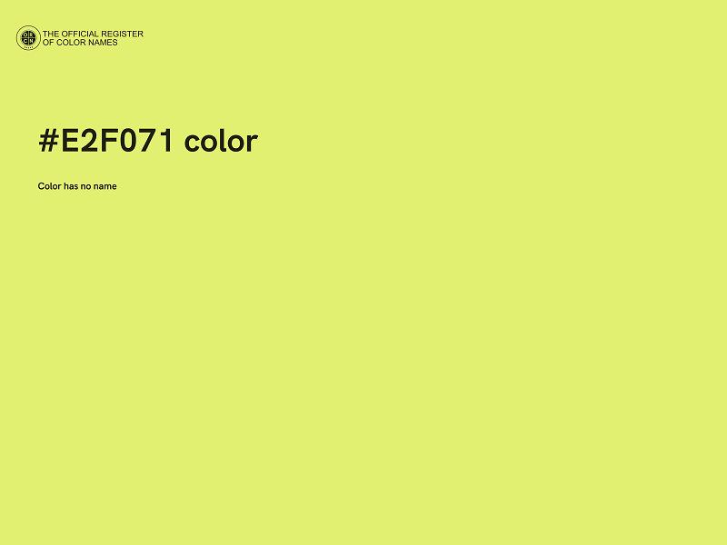 #E2F071 color image