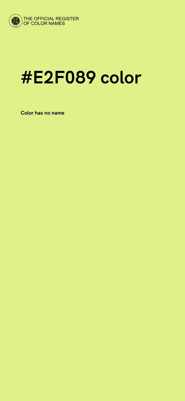 #E2F089 color image