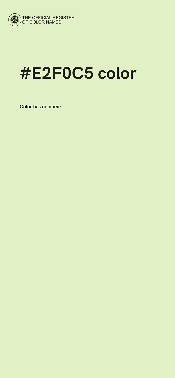 #E2F0C5 color image