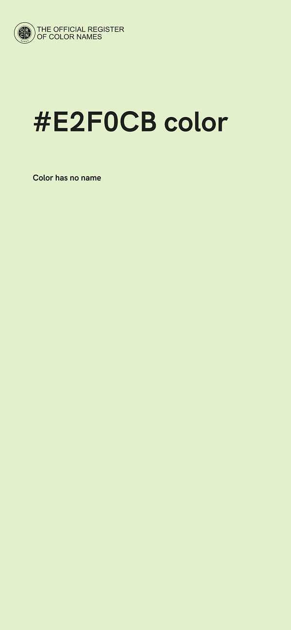 #E2F0CB color image
