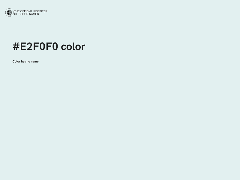 #E2F0F0 color image