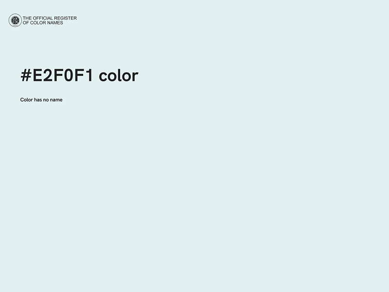 #E2F0F1 color image