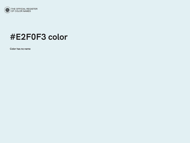 #E2F0F3 color image