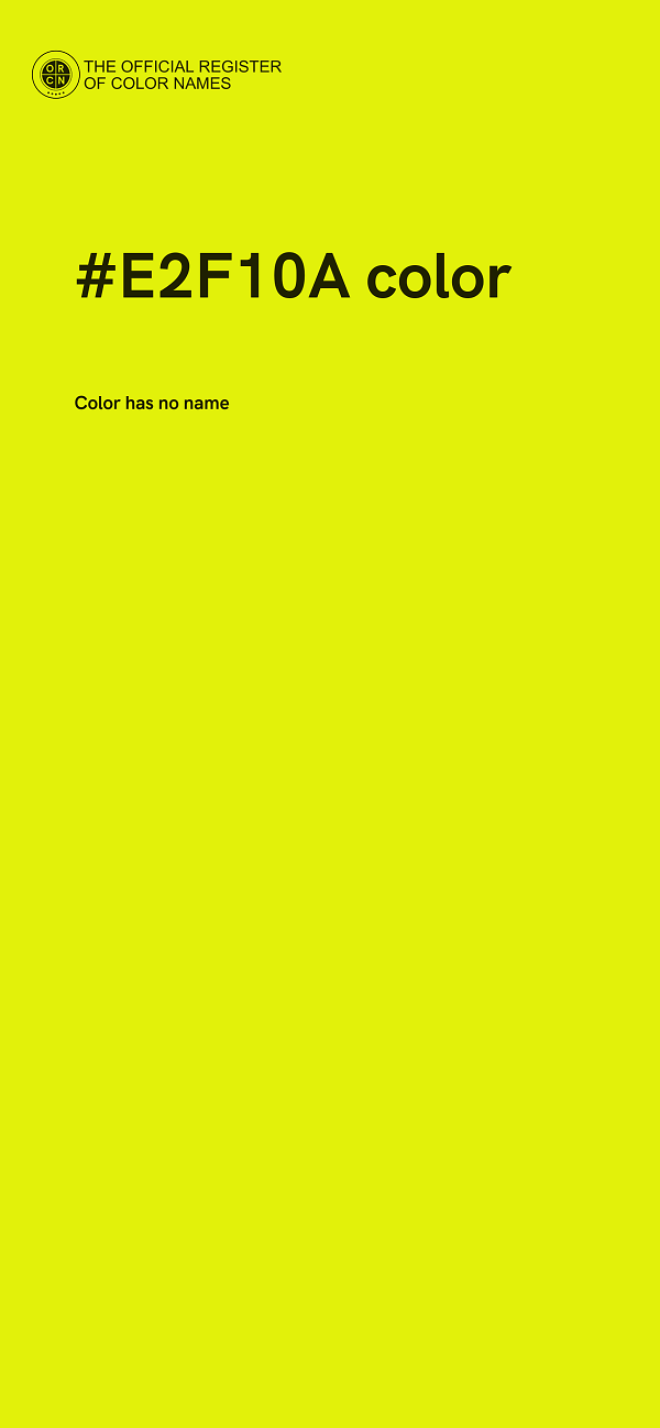 #E2F10A color image