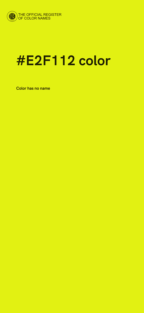 #E2F112 color image