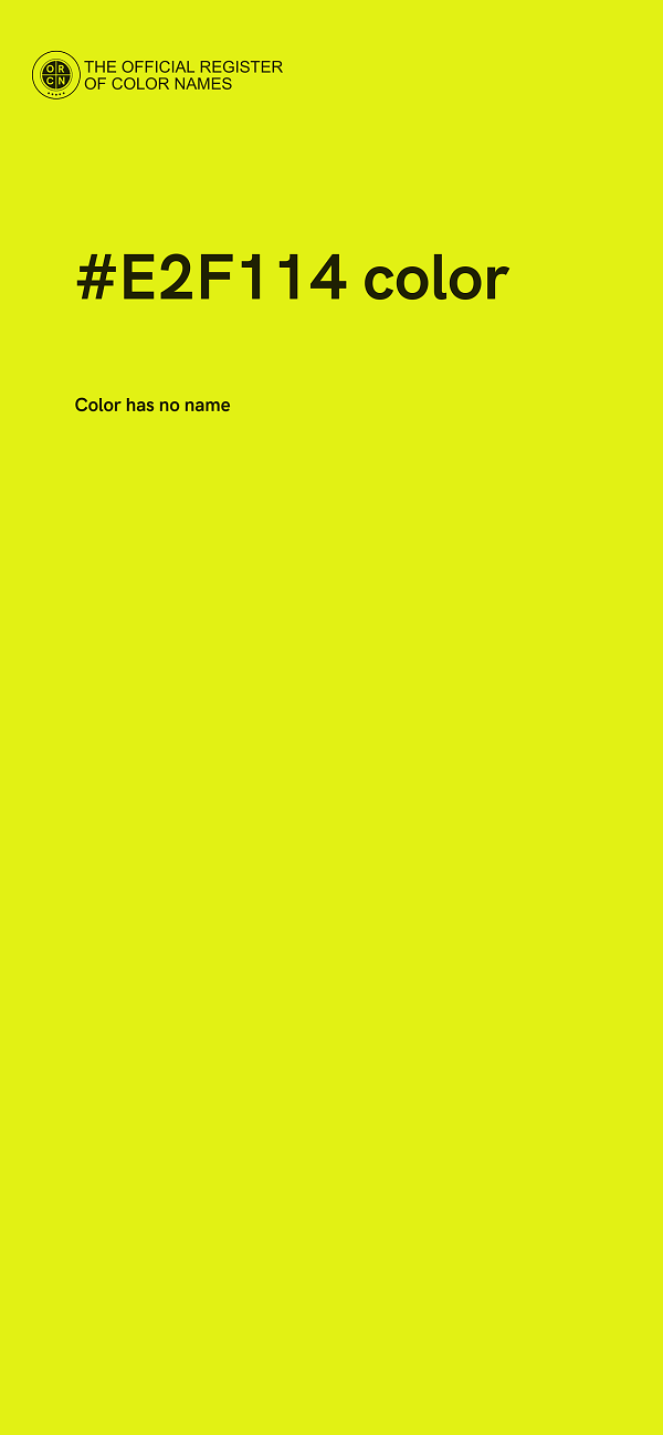 #E2F114 color image