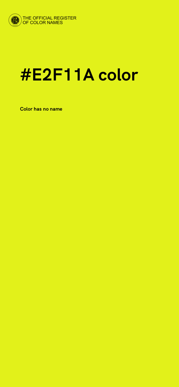 #E2F11A color image