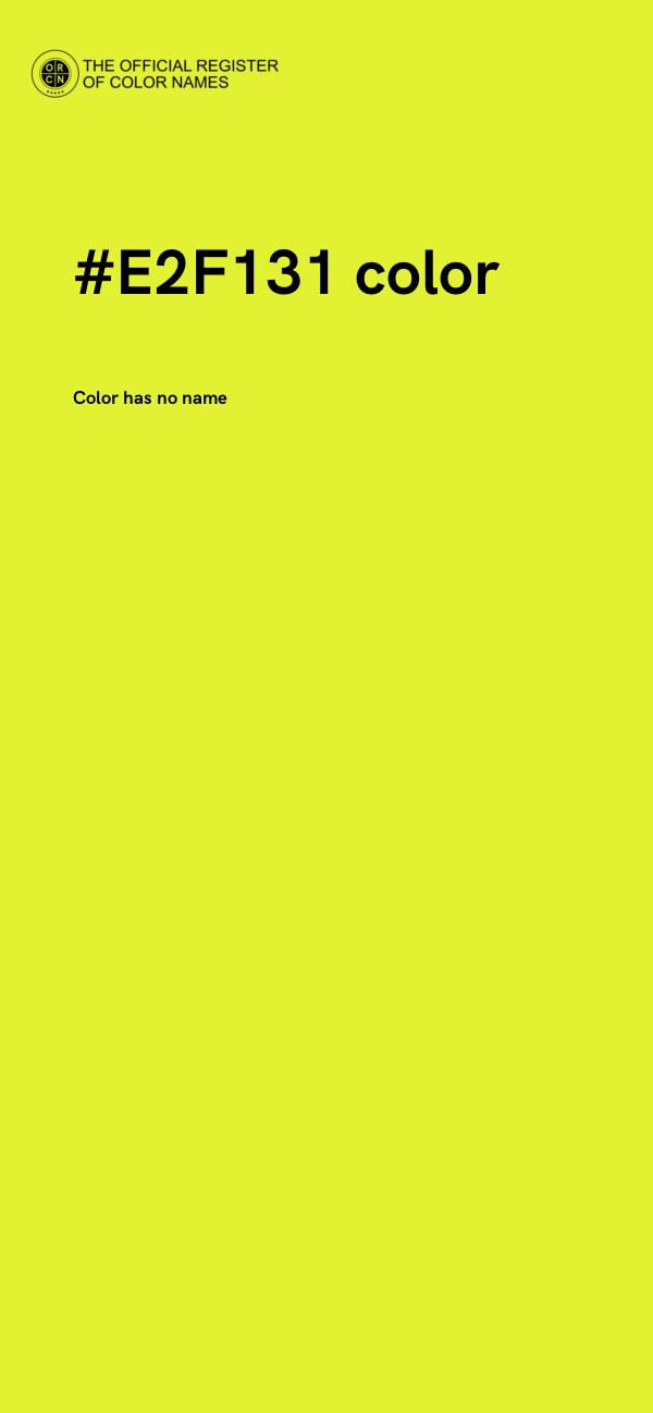 #E2F131 color image