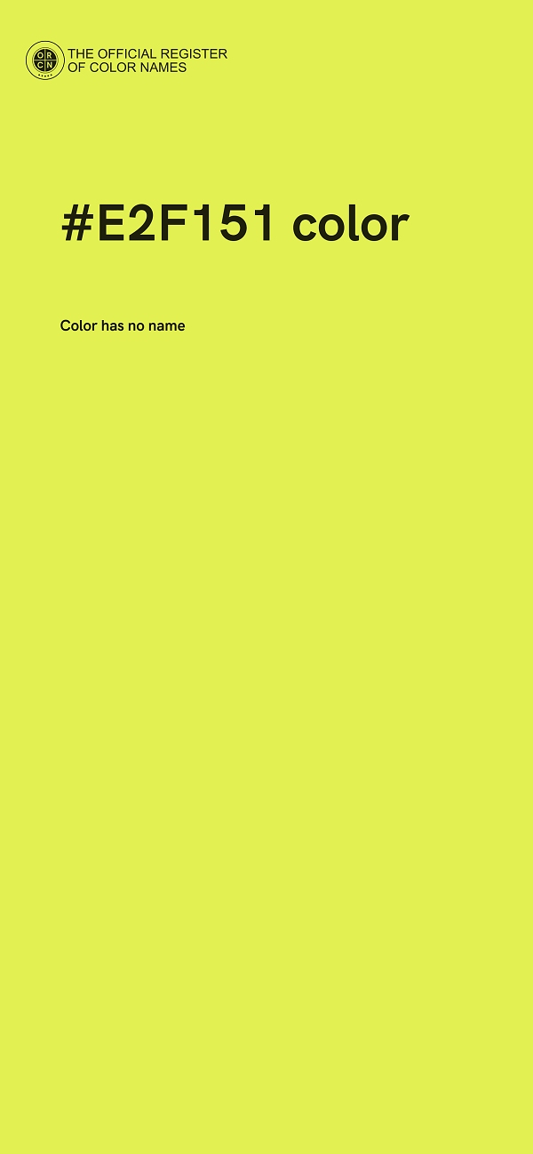 #E2F151 color image