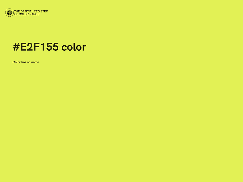 #E2F155 color image