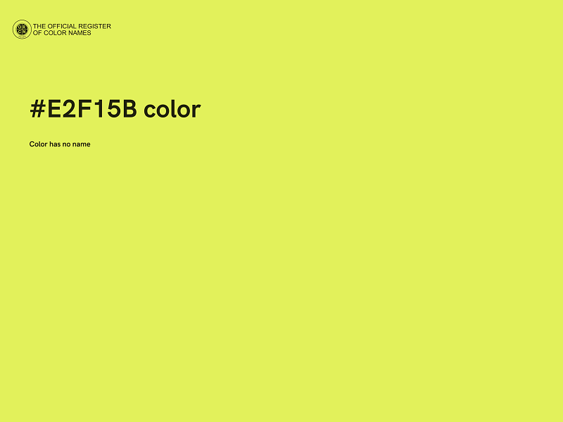 #E2F15B color image
