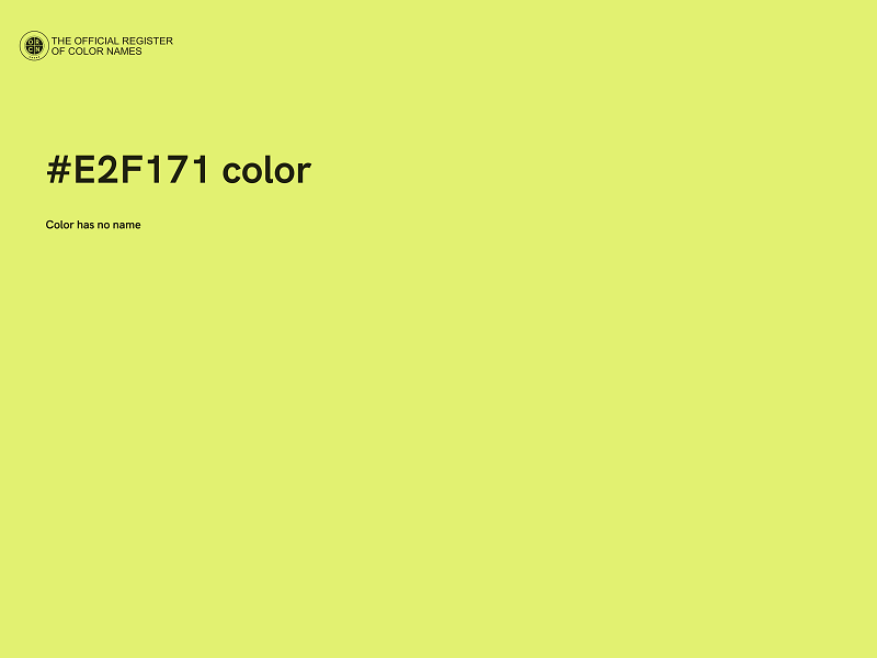 #E2F171 color image