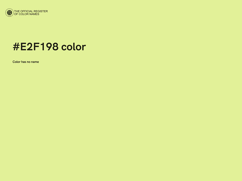 #E2F198 color image