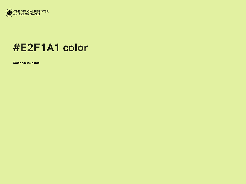 #E2F1A1 color image