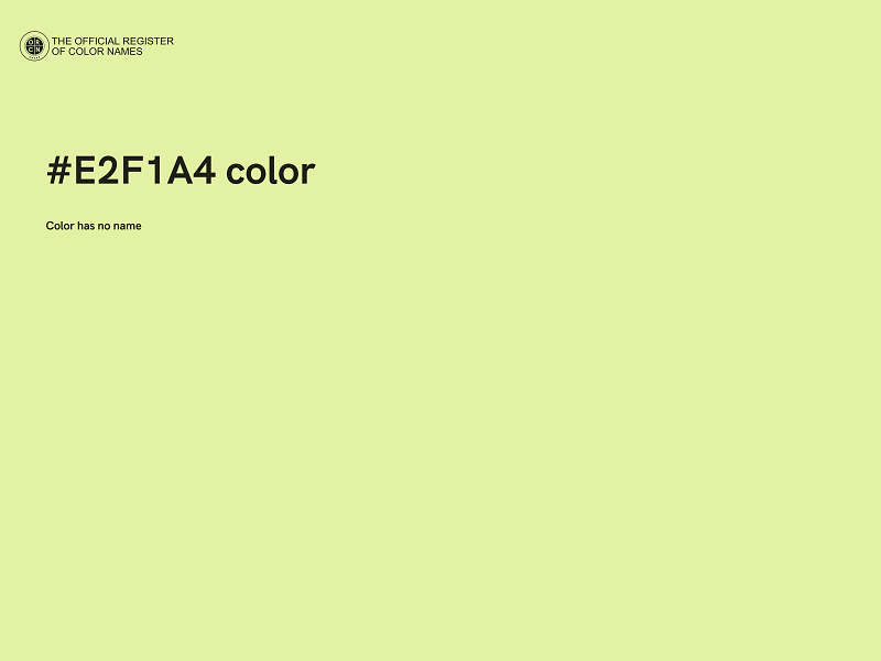 #E2F1A4 color image
