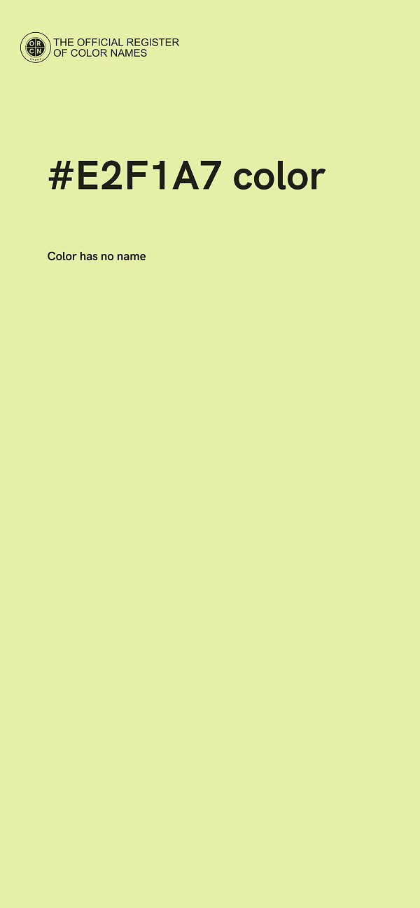 #E2F1A7 color image