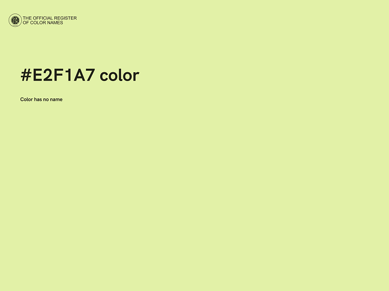 #E2F1A7 color image