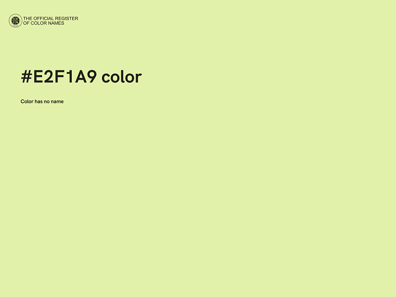 #E2F1A9 color image