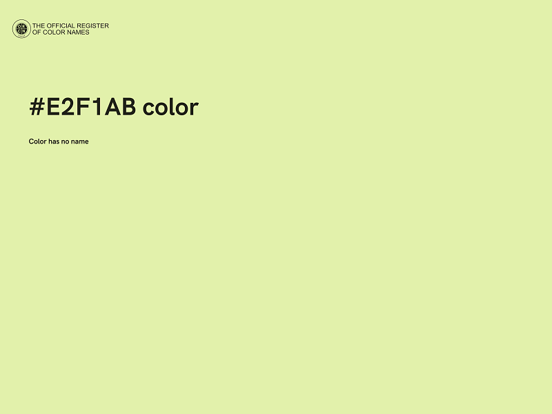 #E2F1AB color image