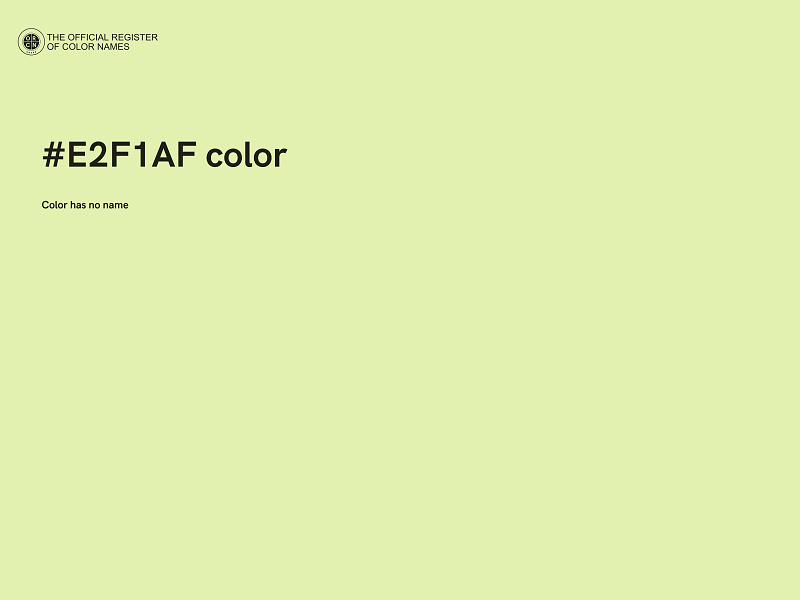#E2F1AF color image