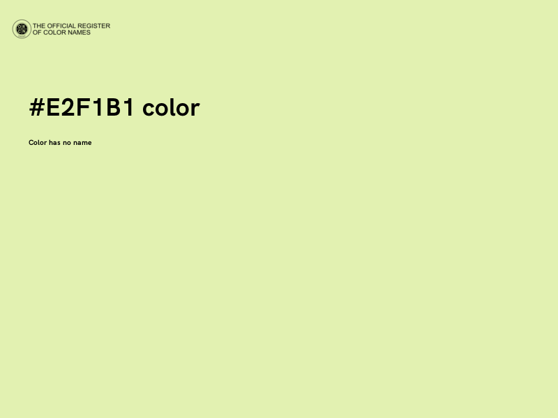 #E2F1B1 color image