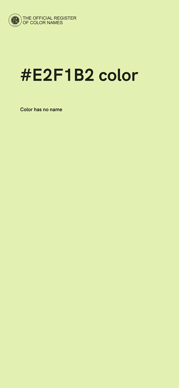 #E2F1B2 color image