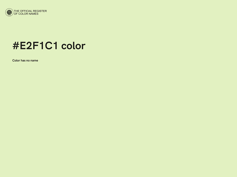 #E2F1C1 color image