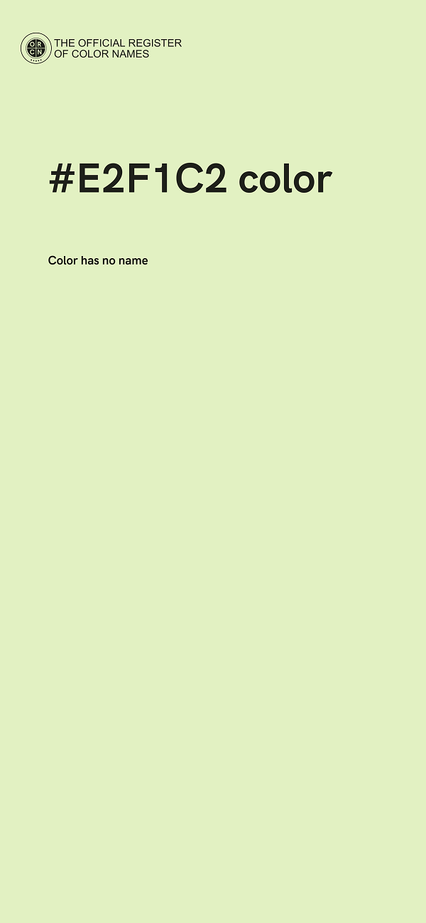 #E2F1C2 color image