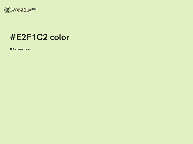 #E2F1C2 color image
