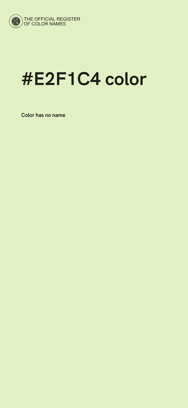 #E2F1C4 color image