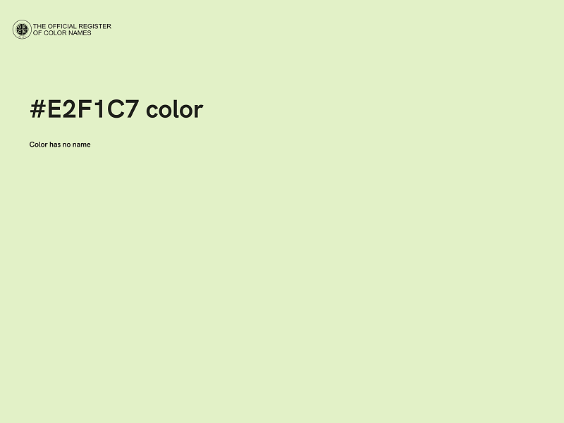 #E2F1C7 color image