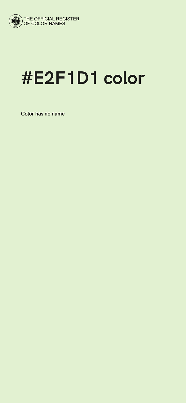 #E2F1D1 color image