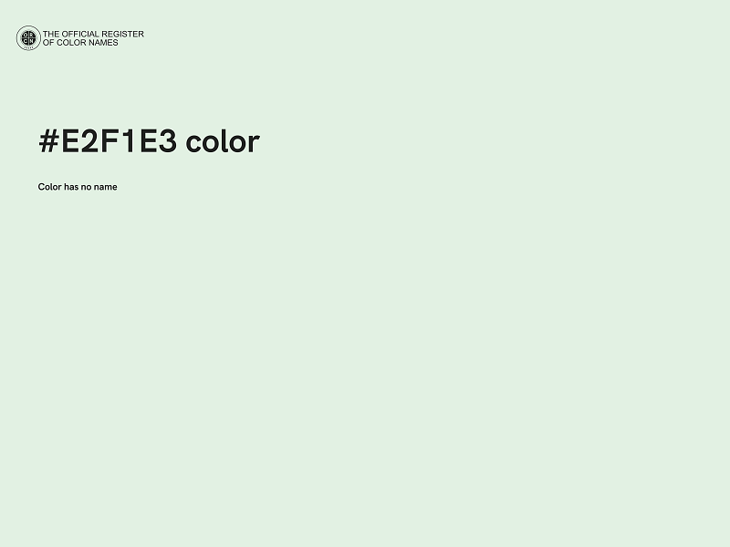 #E2F1E3 color image