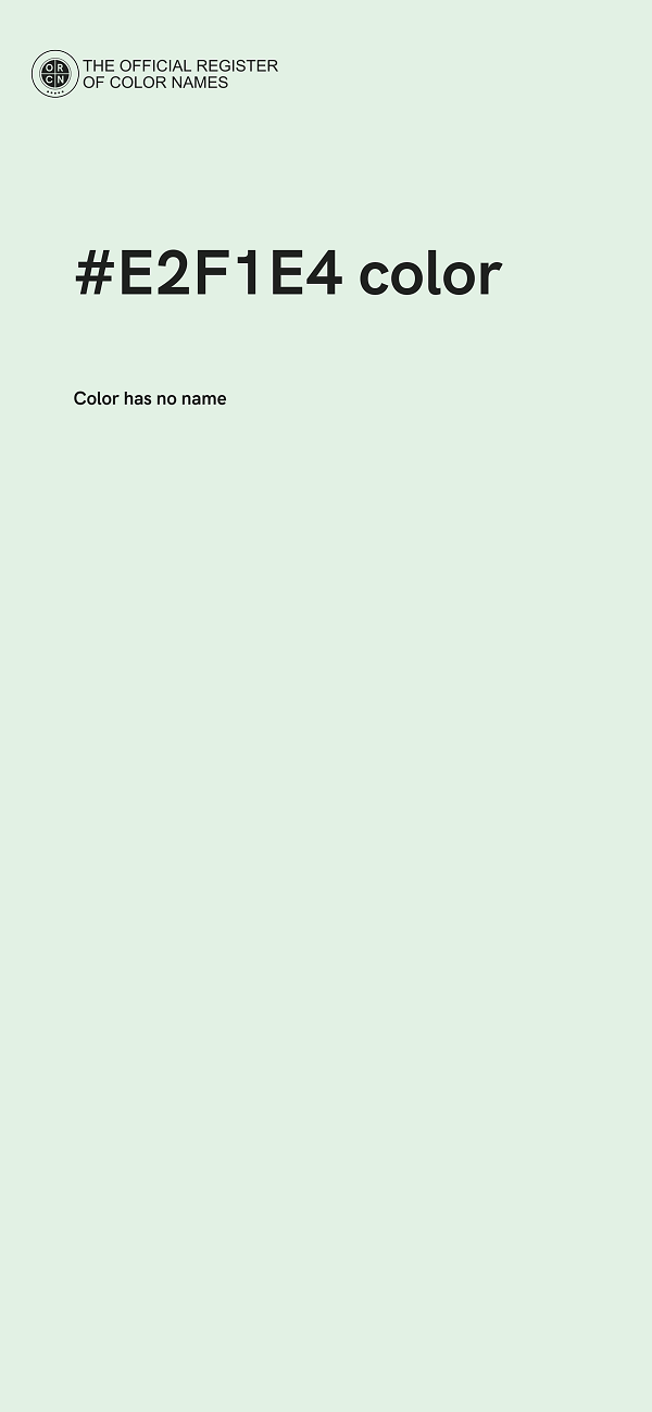 #E2F1E4 color image