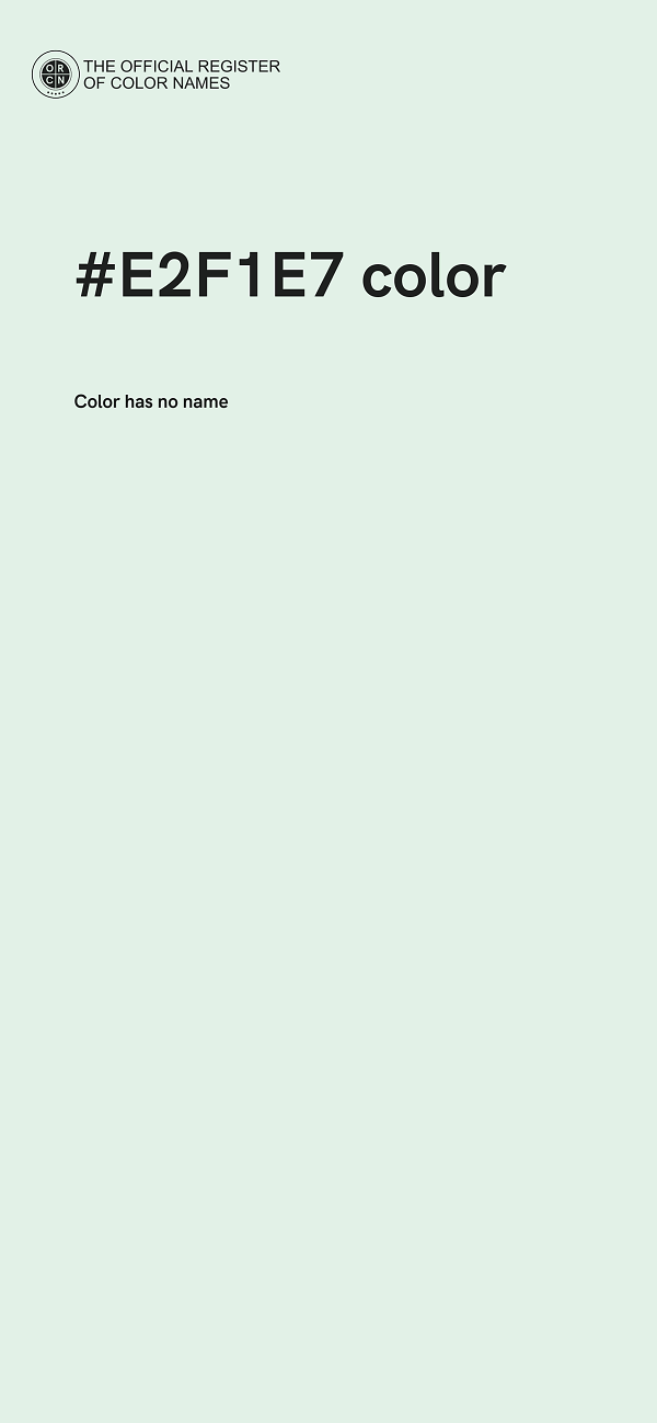 #E2F1E7 color image