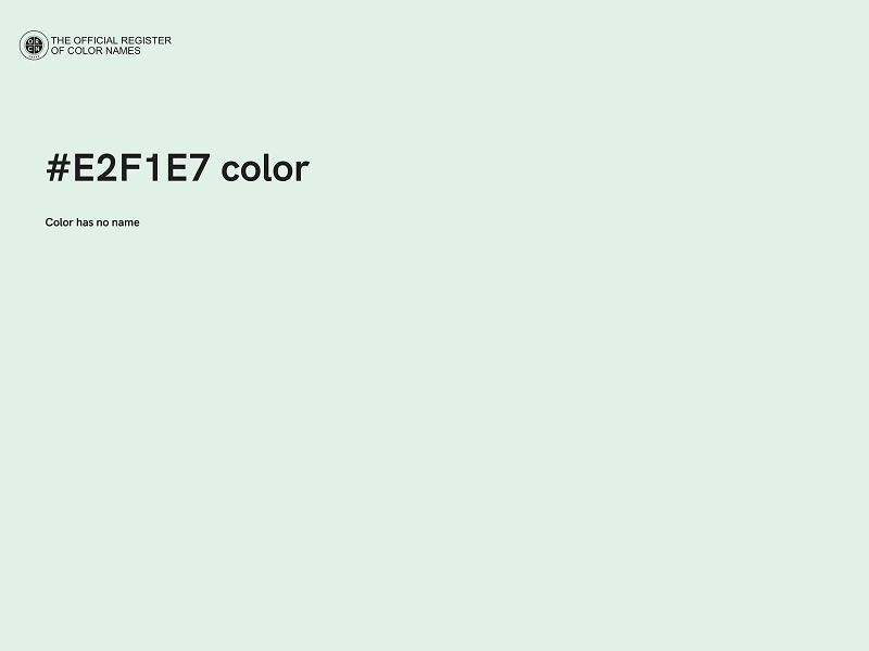 #E2F1E7 color image